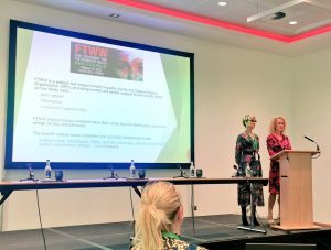 Lara and Lisa presenting at the WMN Conference